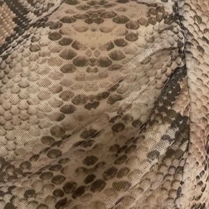 Snake skin crop top